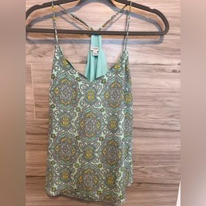J Crew size 4- mint green scallop neck camisole
